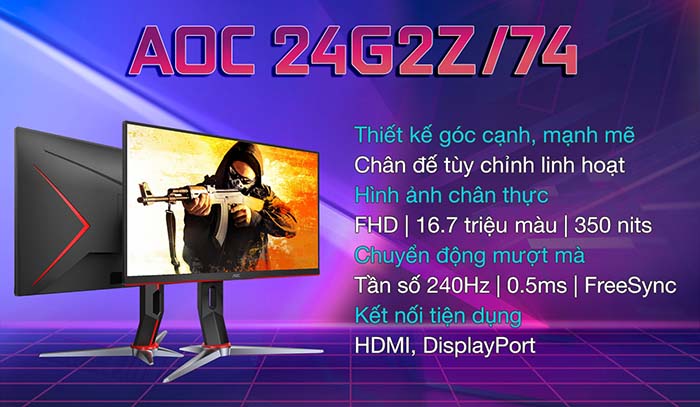 TNC Store Màn hình AOC 24G2Z 74